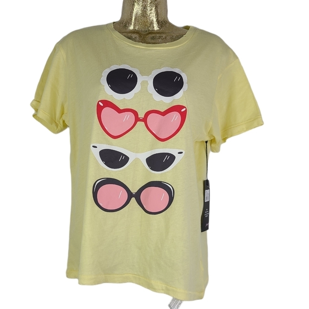 Nwt‎ Wildfox Sunnies Keke Tee Yellow Small